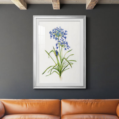 " Blue Lively Botanical I " Painting Print