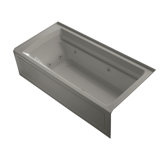 Archer 72" x 36" Alcove Whirlpool Acrylic Bathtub with Heater