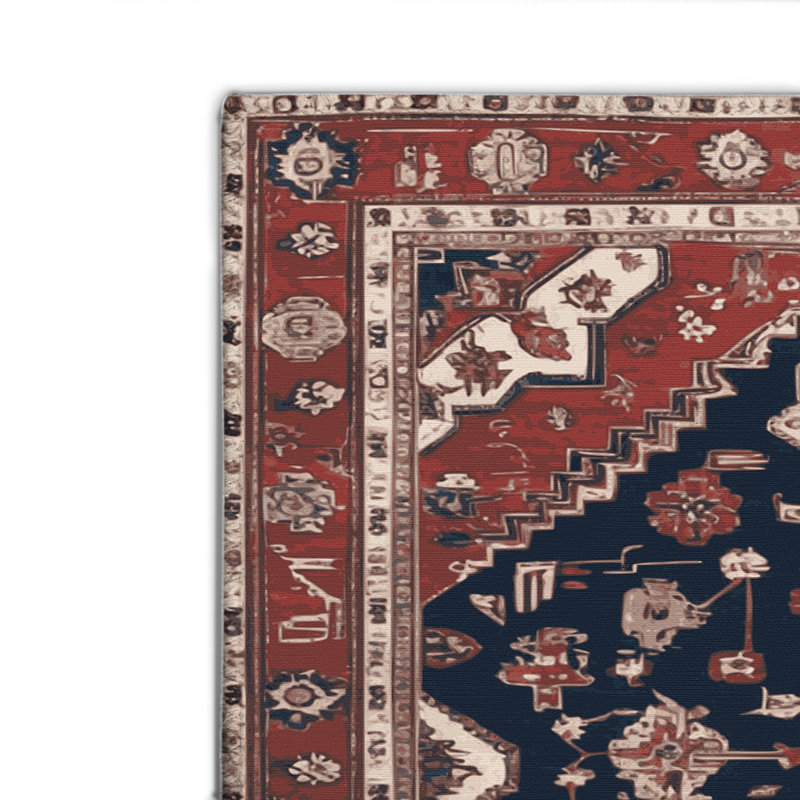 Tapis turc intérieur et extérieur brun, Rectangulaire 2 pi x 3 pi