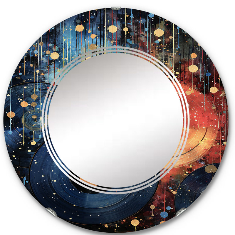 Phobos Circle Mirror, 24" x 24"