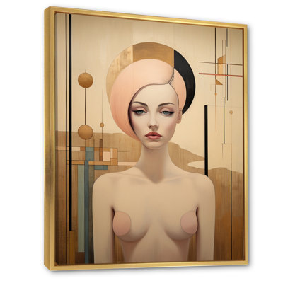 Portrait graphique de sensualité Art Nouveau