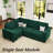 Eyram 23.6'' Wide Velvet Armless Chair, Single Chair Module for Sectional Sofa-2030079457