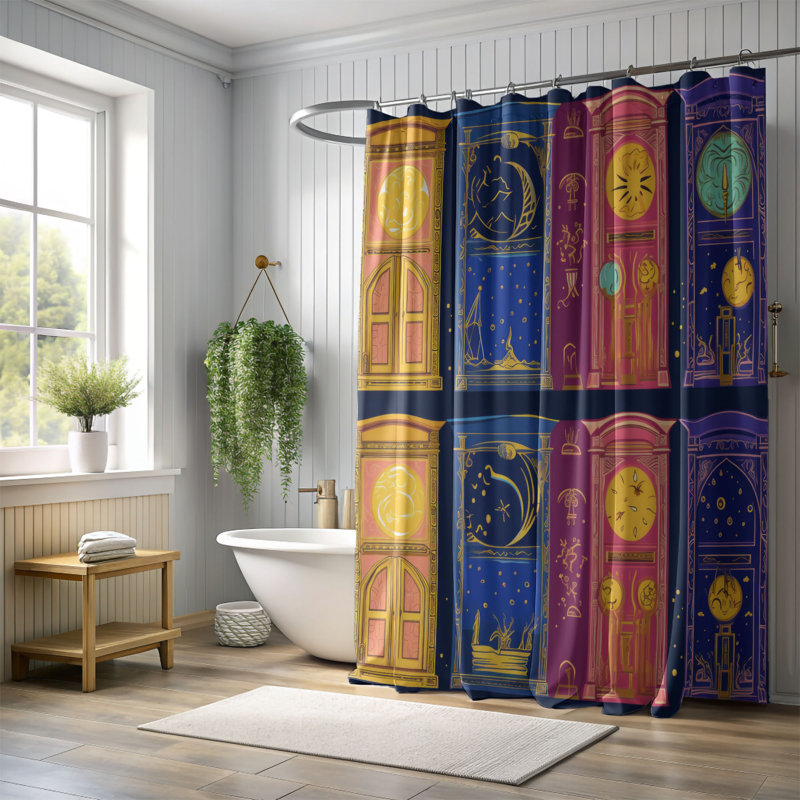 Rideau de douche Moonlight Riddle - Premium, H 74 po x l 71 po