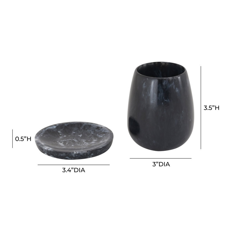 Coupe de kiddouch en résine, Black