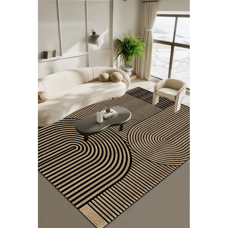 Tapis Derak avec envers antidérapant, Tapis de couloir 3 pi 11 po x 9 pi 10 po