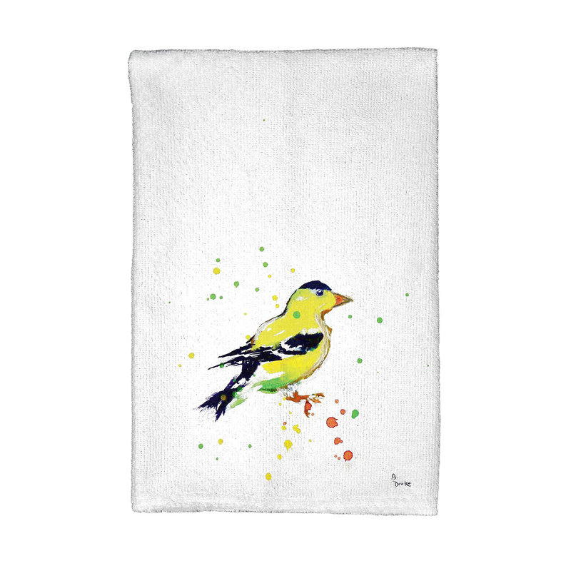 Serviette de thé un poisson rouge