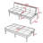 63.58” Futon Sofa Bed