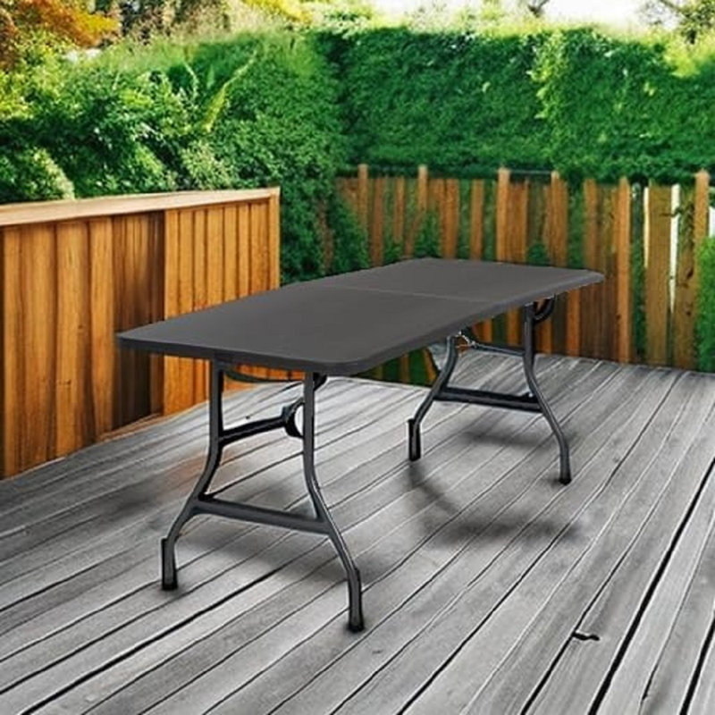 6Ft Molded Folding Banquet Table With Handle, Training Tables