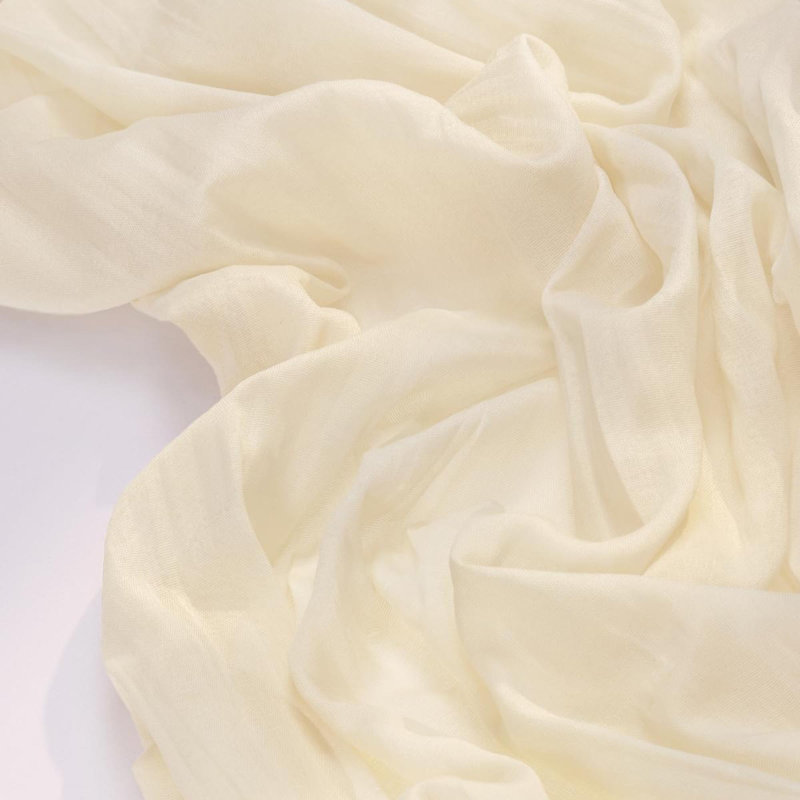 Chemin de table en étamine Cheesecloth, L 35 po x l 122 po, Beige