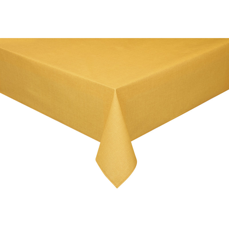 Oval tablecloth, 140/190cm, yellow, Yellow