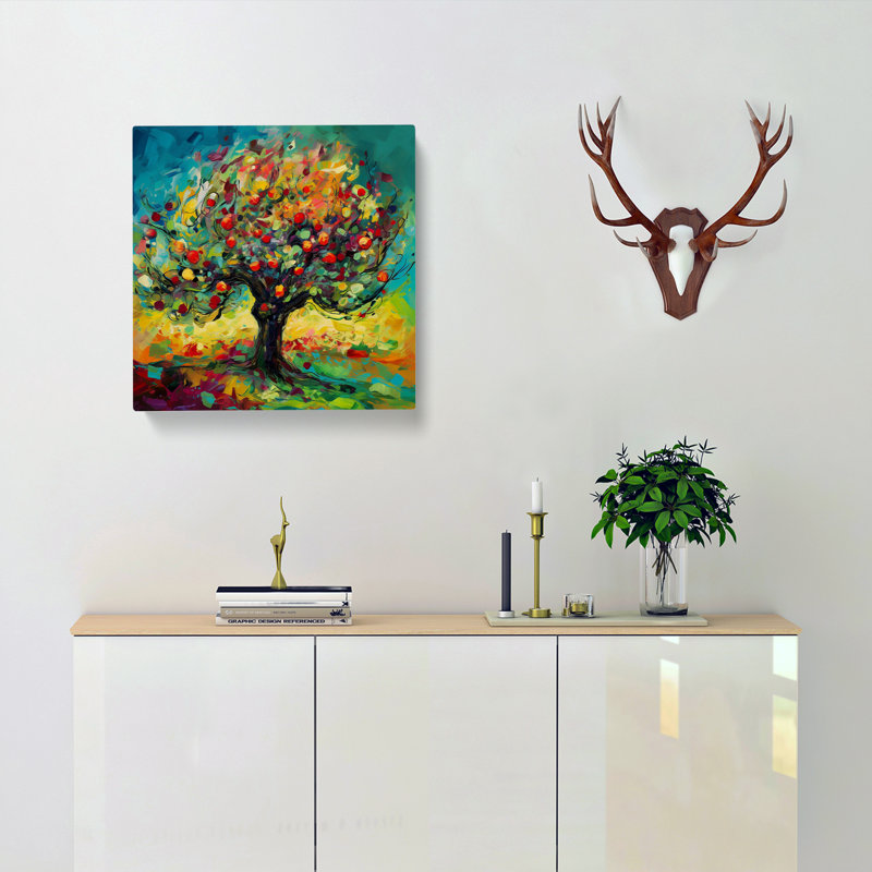 Apple Tree Expressionism No.1 - Print, 50cm H x 50cm W x 3cm D