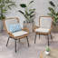 Ensemble de 2 chaises d'extérieur en osier avec coussins Mccaskill-1192111470-1192111465