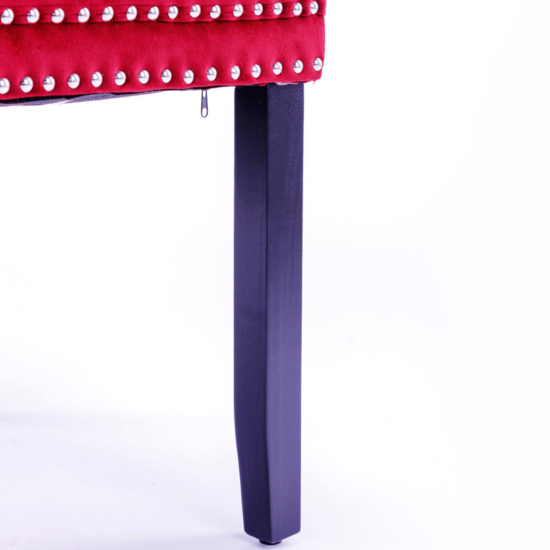 Chaise parsons Fioretto, Bourgogne, Bois noir