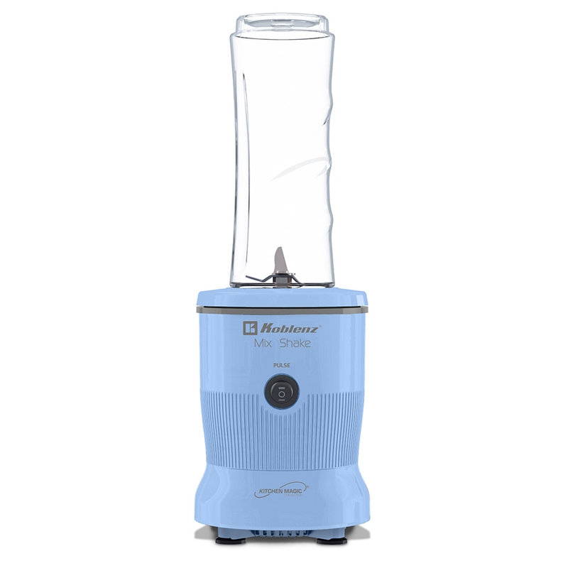 Mix&Shake Personal Blender 20 oz, stainless steel blades, pulse function, and 600 watt motor (Sky Blue), Sky Blue