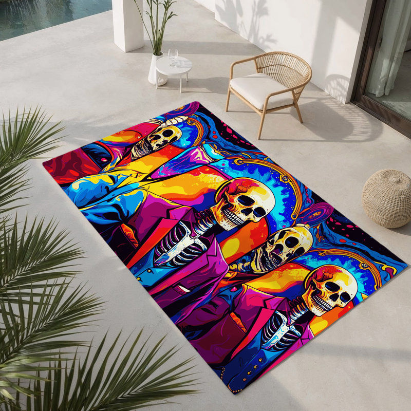 Plasma Dream Indoor And Outdoor Area Rug, Rectangle 9' x 12'