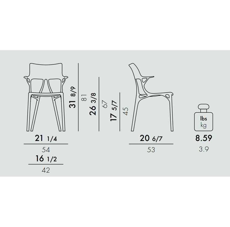 A.I. Arm Chair, Bronze
