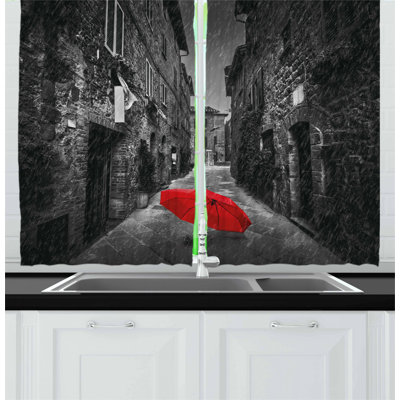 Pointed Kitchen Curtain