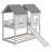 House Bunk Bed With Slide And Windows