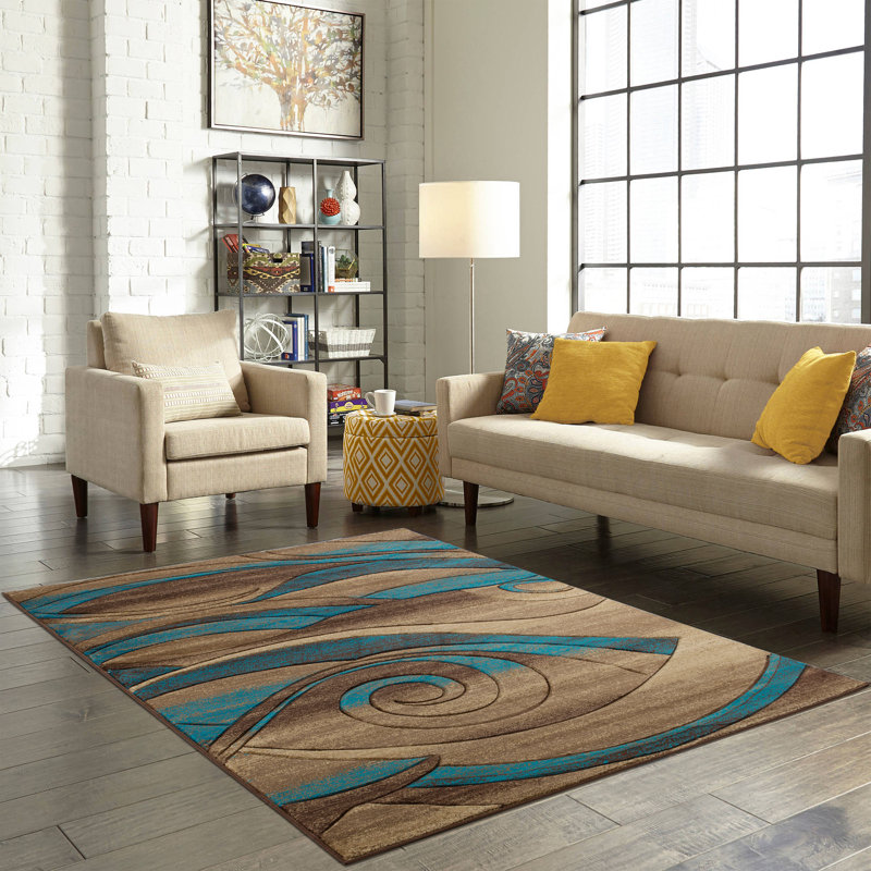 Adonia Abstract Indoor Rug, Rectangle 5'2" x 7'5"