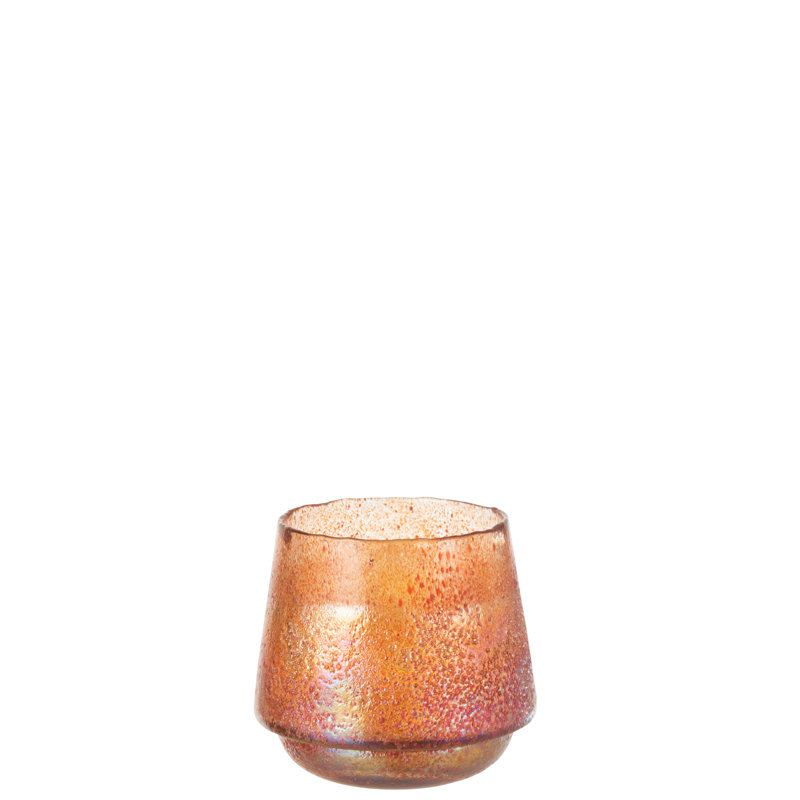 Glass Wall Tealight Holder, 13cm H x 14cm W x 14cm D