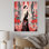 Cosmopolitan Glamour Lady in Black Dress - Fashion Woman, reproduction d'art sur toile