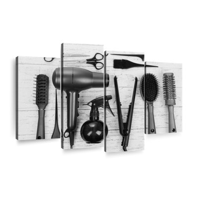 Outils de salon de coiffure - ensemble de 4 toiles tendues
