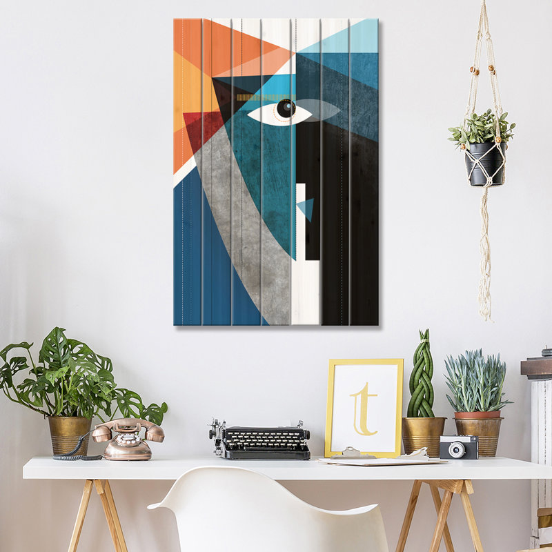 «The Kiss» par Soul Curry, impression et illustrations - Art graphique sans cadre, H 26 po x l 18 po x P 1,5 po