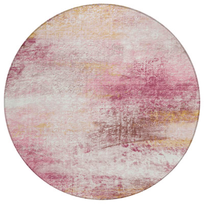 Machine Washable Indoor/Outdoor Chantille ACN2402 Abstract Rug
