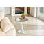 Table d'appoint moderne en métal avec plateau en verre trempé-407711052-407711055
