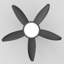 Pales de ventilateur de 42 po à protection de l'œil avec source de lumière noire Pales de ventilateur à circulation d'air élevée Pales de ventilateur en plastique ABS