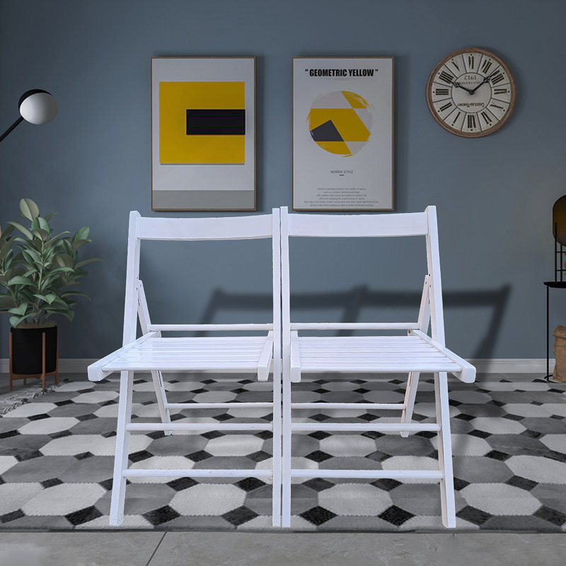 Chaise polyvalente pliable en bois massif pour divers environnements