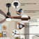 Binisha 3 - Blade LED Ceiling Fan with Remote Control and Light Kit Included
