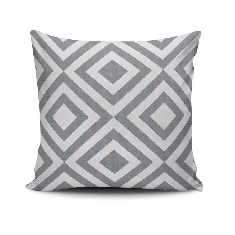 Housse de coussin décorative, 50% coton / 50% polyester, 16,9 po x 16,9 po | Lavable à la machine à 104 ° F, repassable, fermeture à glissière dissimulée | Parfait pour le salon, la chambre à coucher et la décoration intérieure | Doux, durable et élégant pour tout espace