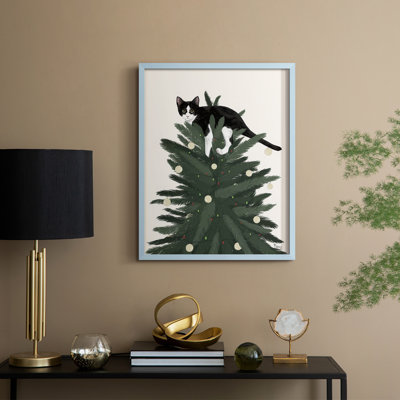 Rascal Cat V Framed Print - Solid Wood