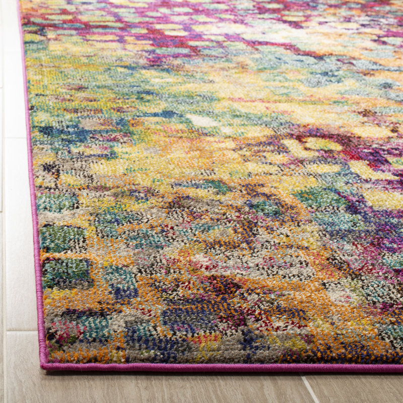 Isabea Performance Abstract Rug, Square 5'