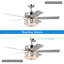 Alayja 52'' Ceiling Fan with Light Kit