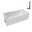 Streamline 66 in. x 32 in. Acrylic Left-Hand Drain Alcove Bathtub in Glossy White With External Drain-101699005