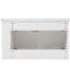 Meuble-lavabo de salle de bain 36 po - blanc, avec 45 °, grande capacité, finition blanche brillante, rangement moderne, élégant et spacieux