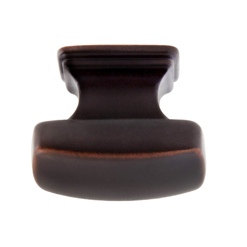 Grayson 1-1/4" Length Oil Rubbed Bronze Rectangle Cabinet Knob, Oil Rubbed Bronze