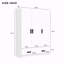 Garde-robe 3 portes avec tiroirs de rangement, tablettes