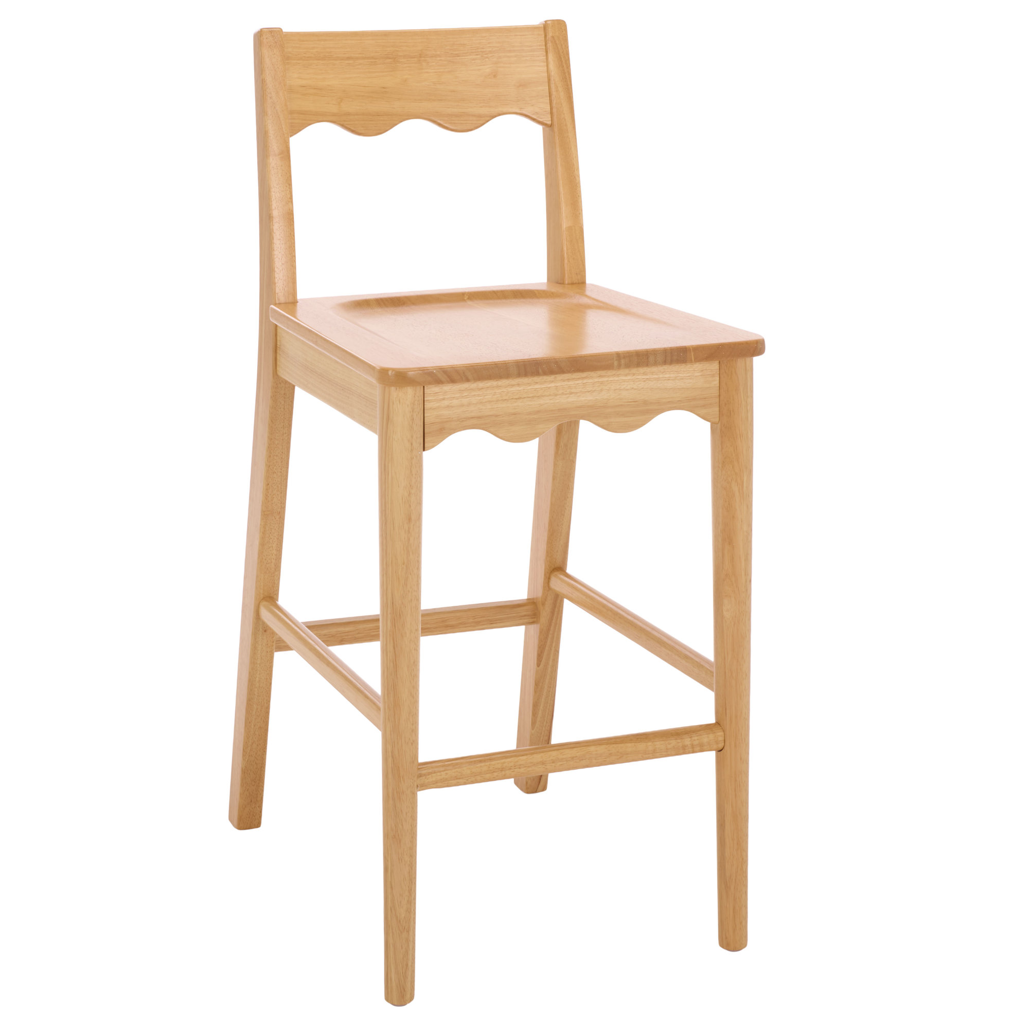 Rosetty Scallop Counter Stool, Natural