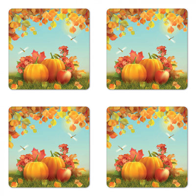 Square 4 Piece Coaster Set