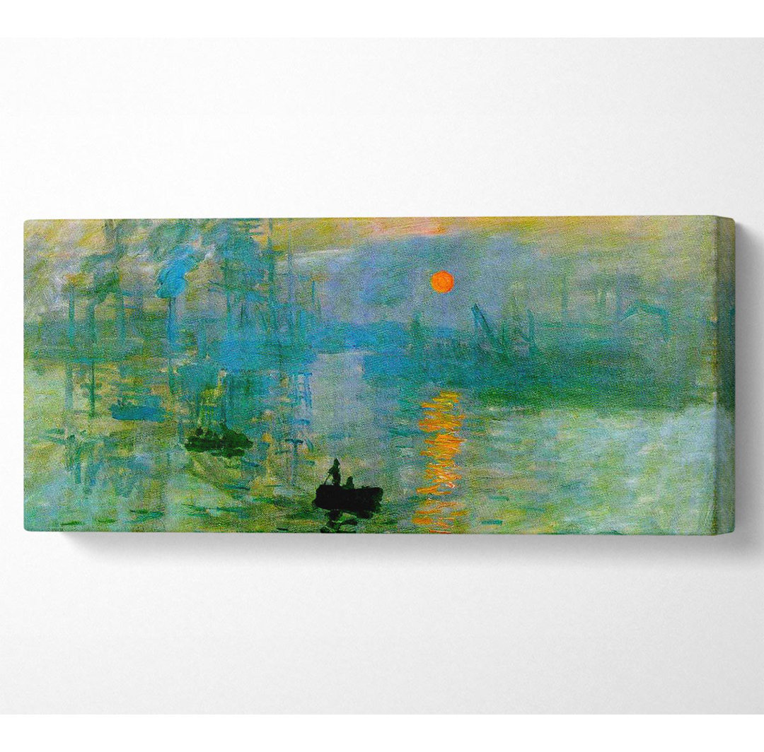 Monet Sonnenuntergang Panoramaleinwand