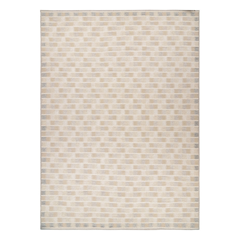 Scandinavian Wool Geometric Area Rug, Rectangle 10' x 14'