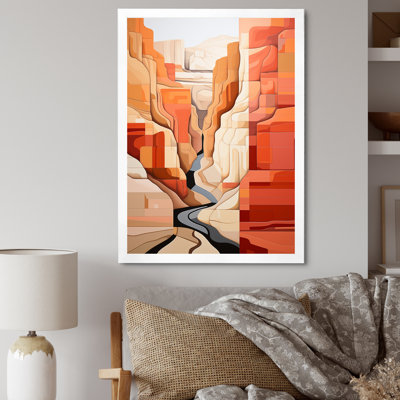«Abstract Canyon Desert Storm», reproduction sur toile