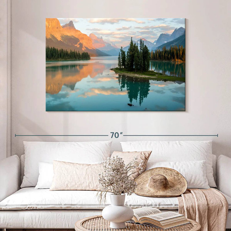 Alvord Maligne Lake Spirit Island, H 32 po x l 48 po