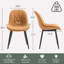 Chaise d'appoint rembourrée en similicuir Chardee-563054728