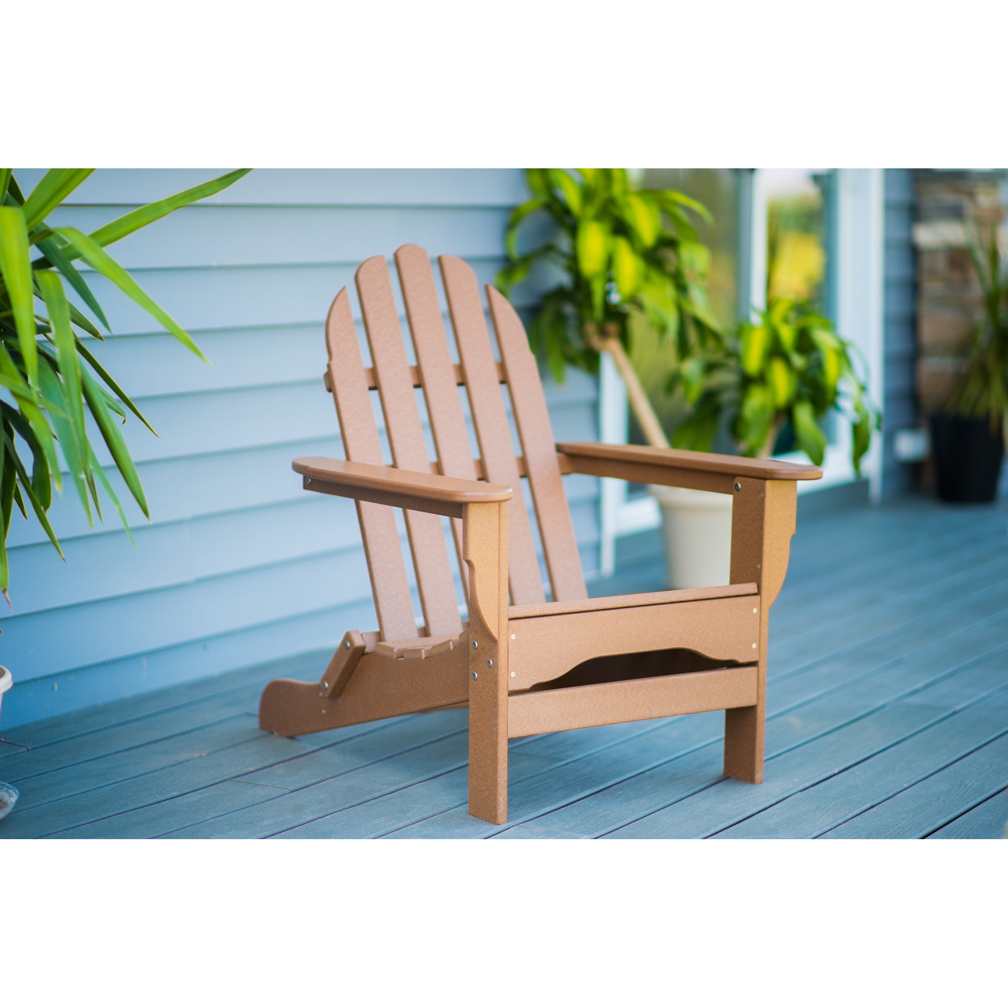 Leighton Outdoor Adirondack Chair, Teak