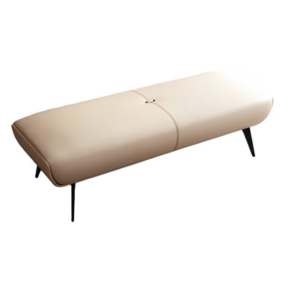 Meldia Leather Match Upholstered Bench