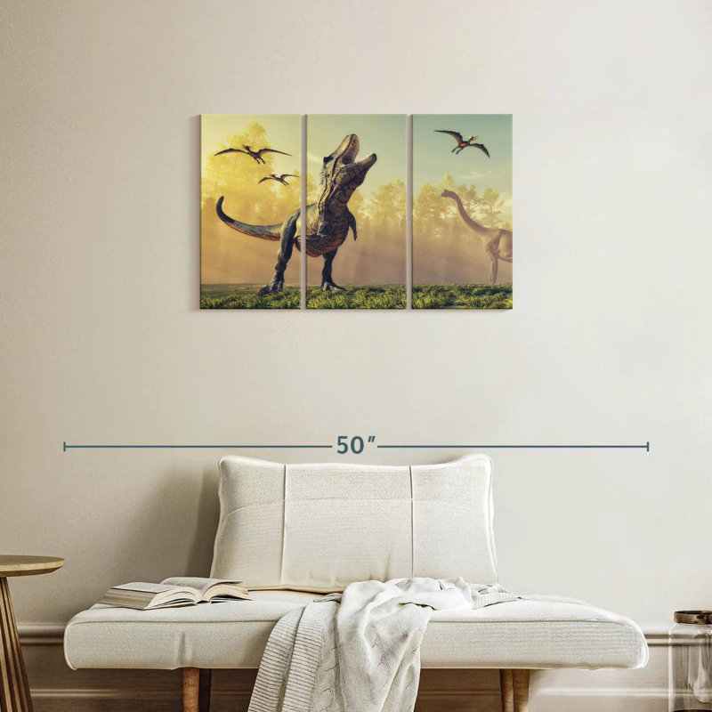 Dinosaur Park, 20" H x 33" W